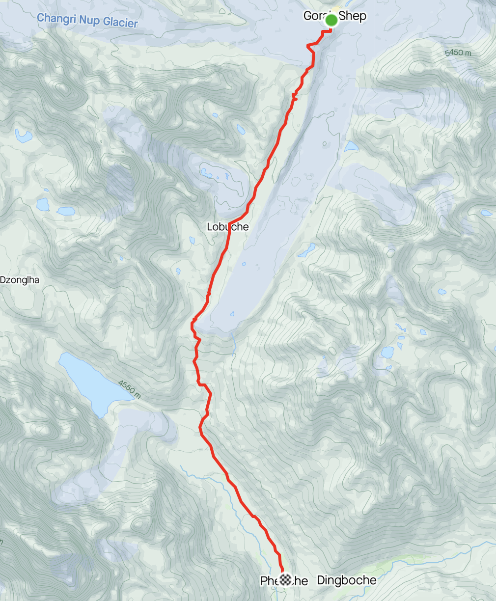 Day 11 - Gorakshep to Pheriche